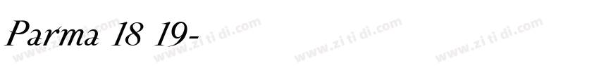 Parma 18 19字体转换